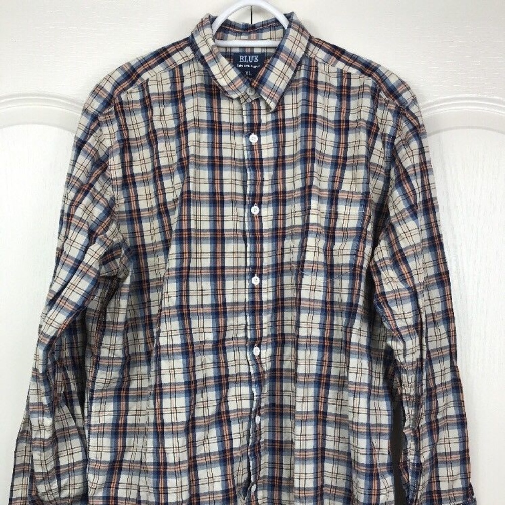 Saks Fifth Avenue Blue Mens Shirt X-Large